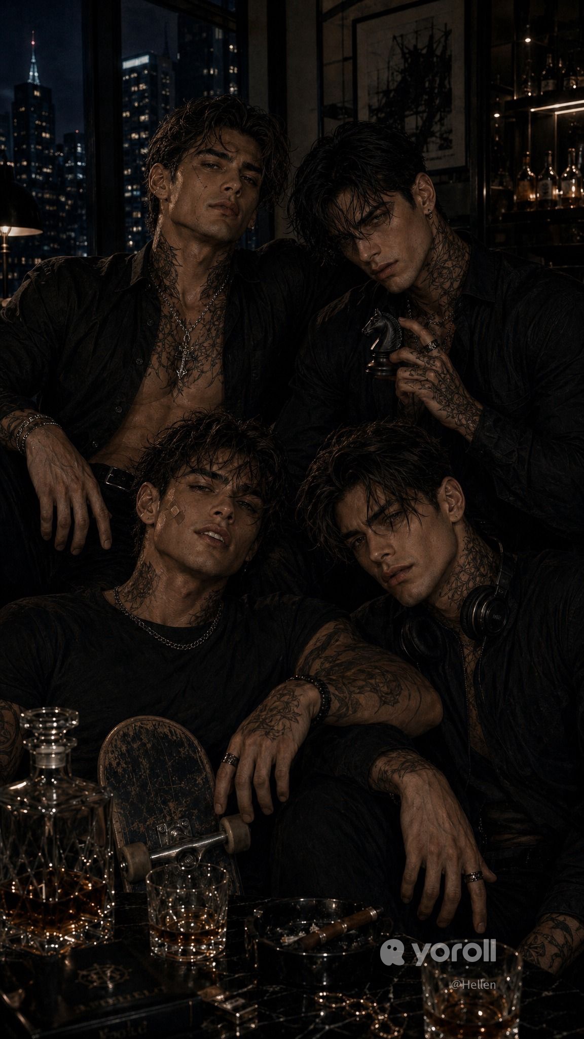 Cyrus、Knox & Jett｜四人のルームメイトと一つのドール