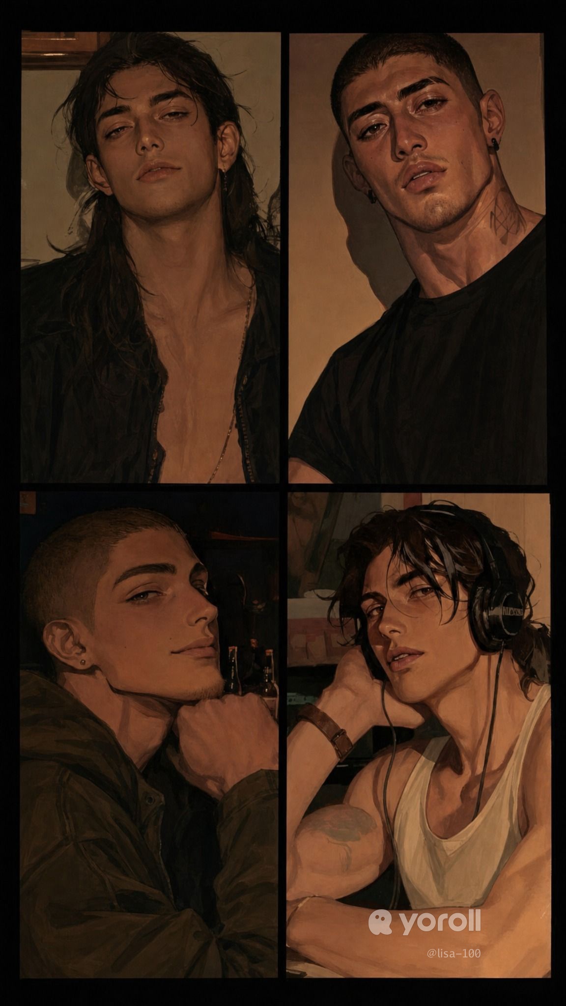 Emmet、Decker、Lars 和 Enea | 四人，一个海湾